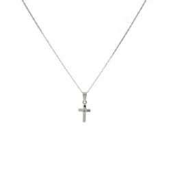 Baby Diamond Cross Pendant 14K -Cheap Glisterra Store 10246098 04