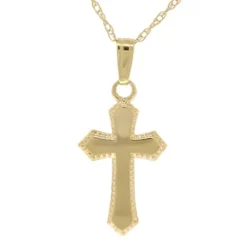 Baby Cross Pendant 14K