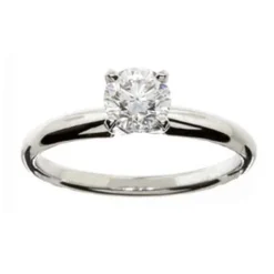 Ikuma Canadian Diamond Solitaire White Gold Ring 14K, 3/4 Ct.