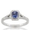 Sapphire & Diamond Ring 14K -Cheap Glisterra Store 10910297 01