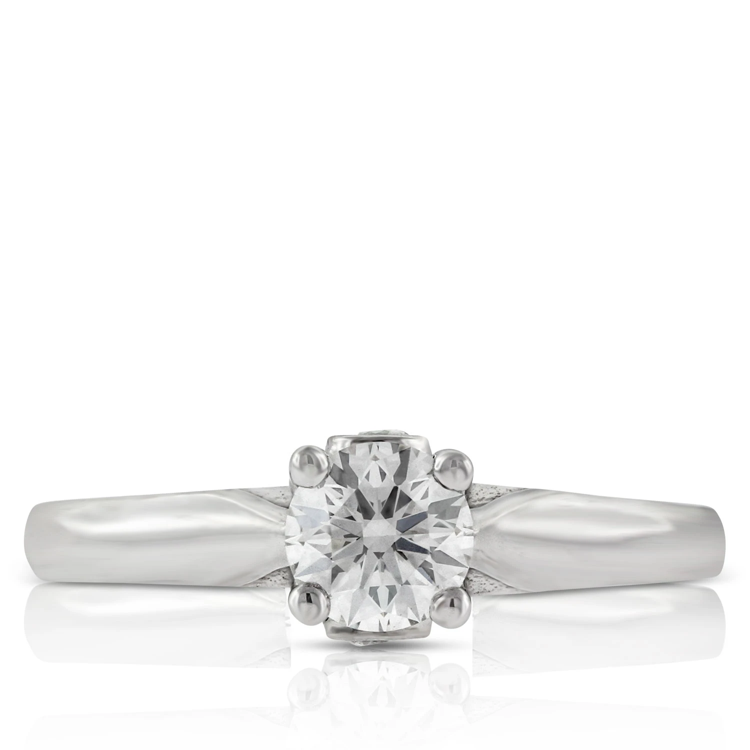 Ideal Cut Ikuma Canadian Diamond Solitaire Ring 14K, 1/2 Ct. 4 Ideal Cut Ikuma Canadian Diamond Solitaire Ring 14K, 1/2 Ct. - Image 2