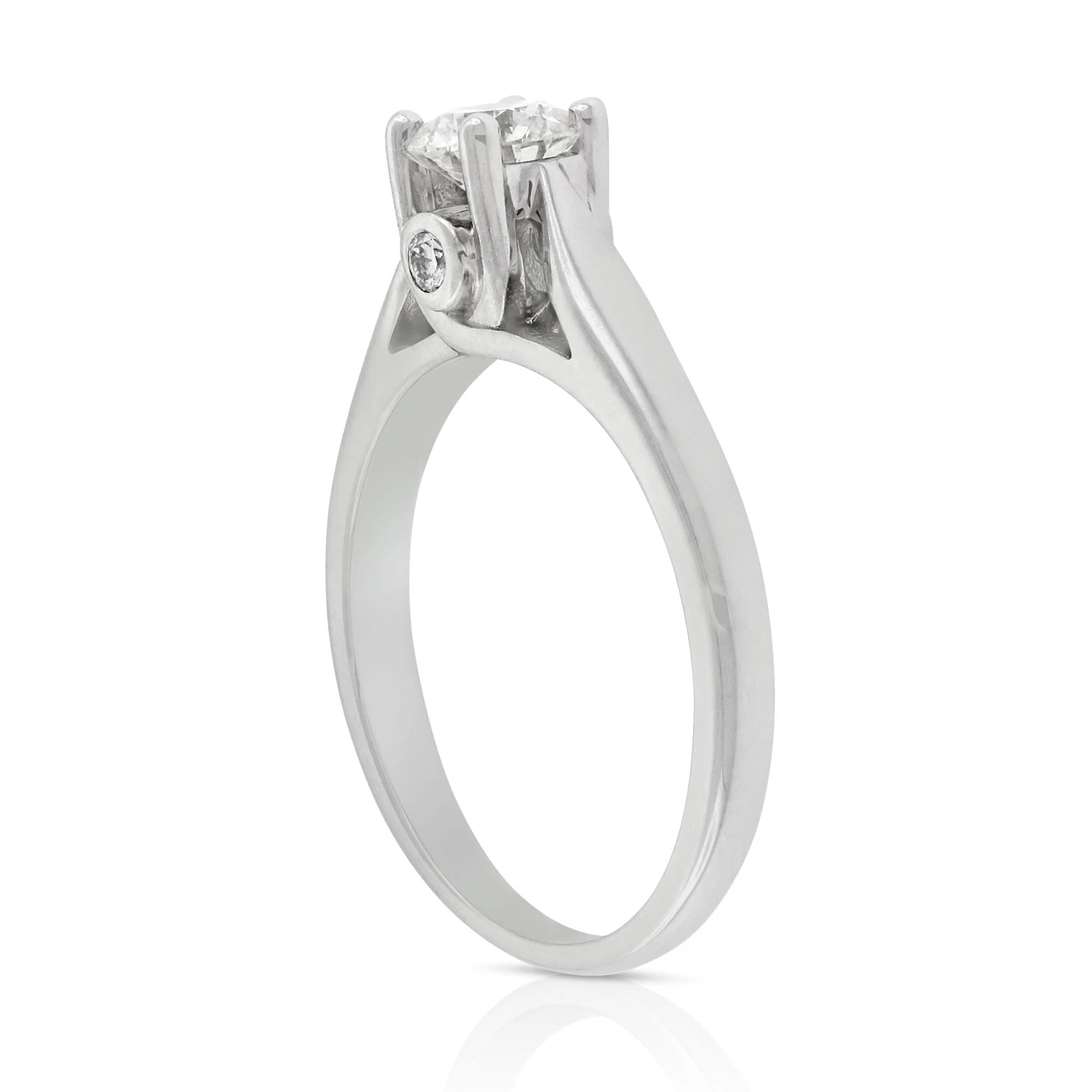 Ideal Cut Ikuma Canadian Diamond Solitaire Ring 14K, 1/2 Ct. 5 Ideal Cut Ikuma Canadian Diamond Solitaire Ring 14K, 1/2 Ct. - Image 3