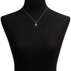 Ruby & Diamond Pendant 14K -Cheap Glisterra Store 11225034 04