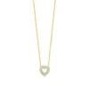 Roberto Coin Tiny Treasures Diamond Heart Necklace 18K -Cheap Glisterra Store 11305885 01