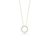 Roberto Coin Tiny Treasures Small Diamond Circle Necklace 18K Yellow Gold, 18 Inches. -Cheap Glisterra Store 11306651