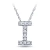 Diamond Initial Pendant 14K Letter 'I' -Cheap Glisterra Store 11383924 01