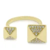 Double Pyramid Diamond Ring 14K -Cheap Glisterra Store 11417102 01