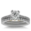 Ben Bridge Signature Diamond Two-Tone Bridal Set 18K