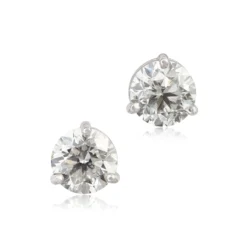 Ikuma Canadian Diamond Solitaire Earrings 14K, 1 3/8 Ctw.
