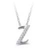 Diamond "Z" Initial Pendant 14K -Cheap Glisterra Store 11572443 01