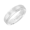TRITON Contemporary Comfort Fit Satin Finish Band In White Tungsten, 6 Mm -Cheap Glisterra Store 11627239 01