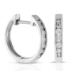 Diamond Hoop Earrings 14K, 1/4 Ctw. -Cheap Glisterra Store 11648771 01