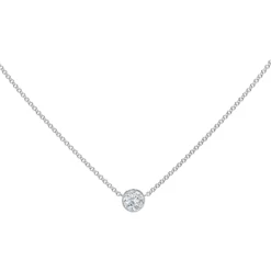 De Beers Forevermark Tribute™ Round Diamond Necklace 18K