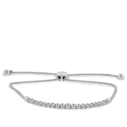 Diamond Bolo Bracelet 14K, 1/4 Ctw.