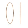 Rose Gold Endless Hoop Earrings 14K -Cheap Glisterra Store 11753571 01