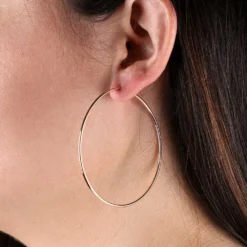 Rose Gold Endless Hoop Earrings 14K 5 Rose Gold Endless Hoop Earrings 14K -Cheap Glisterra Store 11753571 03
