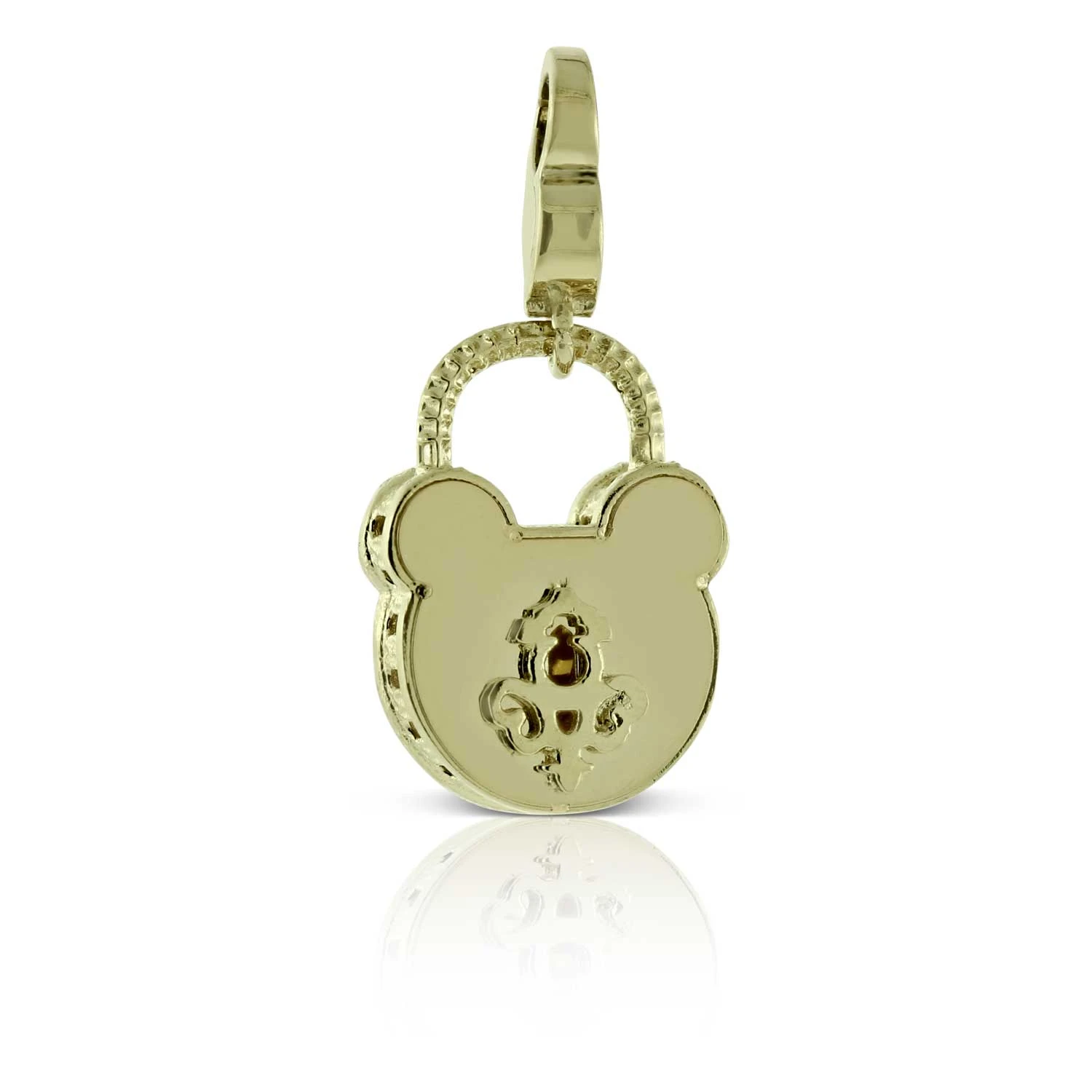 Toscano Padlock Charm / Pendant 14K 3 Toscano Padlock Charm / Pendant 14K