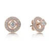 Pandora Vintage Circle CZ Stud Earrings