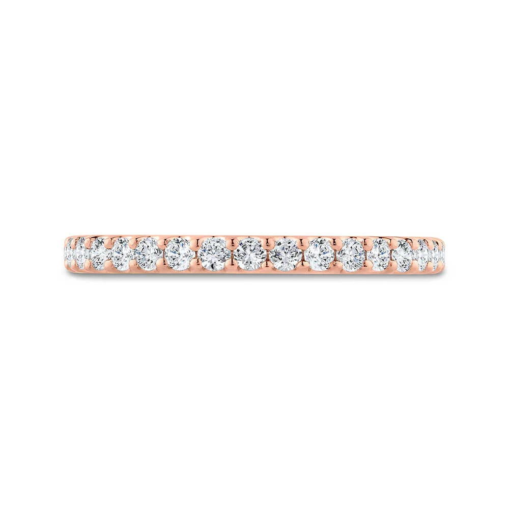 Bella Ponte Rose Gold Diamond Band 14K, 1/4 Ctw. 4 Bella Ponte Rose Gold Diamond Band 14K, 1/4 Ctw. - Image 2
