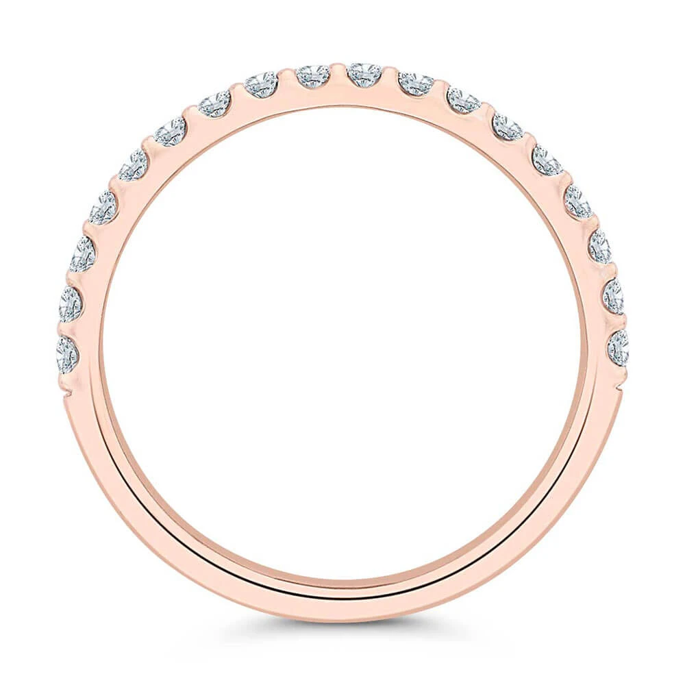 Bella Ponte Rose Gold Diamond Band 14K, 1/4 Ctw. 6 Bella Ponte Rose Gold Diamond Band 14K, 1/4 Ctw. - Image 4