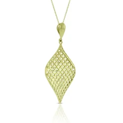 Toscano Mesh Fan Drop Pendant 14K 7 Toscano Mesh Fan Drop Pendant 14K -Cheap Glisterra Store 11860731 03