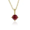 Round Ruby Pendant 14K -Cheap Glisterra Store 11867496 01