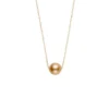 Mikimoto Cultured Golden South Sea Pearl Necklace 18K -Cheap Glisterra Store 11891199 01