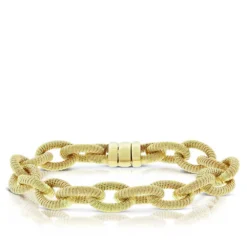 Toscano Satin Link Bracelet 14K