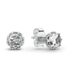Pandora Wonderland Clear Sparkling Crown CZ Stud Earrings
