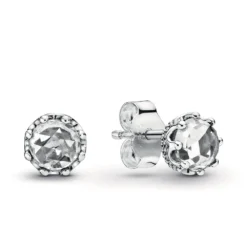 Pandora Wonderland Clear Sparkling Crown CZ Stud Earrings