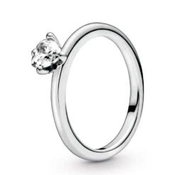Pandora Clear Heart Solitaire CZ Ring