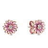 Pandora Pink Daisy Flower Enamel & CZ Stud Earrings -Cheap Glisterra Store 11986676 01