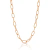Rose Gold Toscano Oval Paperclip Chain Necklace 14K, 20" 1 Rose Gold Toscano Oval Paperclip Chain Necklace 14K, 20" -Cheap Glisterra Store 11993938 01