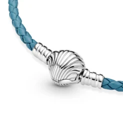 Pandora Moments Seashell Clasp Turquoise Braided Leather Bracelet 9 Pandora Moments Seashell Clasp Turquoise Braided Leather Bracelet -Cheap Glisterra Store 11999182 04