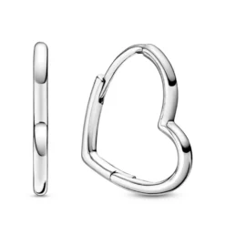Pandora Asymmetrical Heart Hoop Earrings
