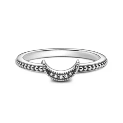 Pandora Crescent Moon Beaded CZ Ring -Cheap Glisterra Store 12019782 03