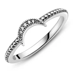 Pandora Crescent Moon Beaded CZ Ring -Cheap Glisterra Store 12019782 04