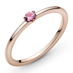 Pandora Pink Solitaire CZ Ring -Cheap Glisterra Store 12031472 04