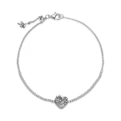 Pandora Heart Family Tree CZ Chain Bracelet -Cheap Glisterra Store 12032348 04