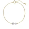 Mikimoto Double Akoya Cultured Pearl Station Bracelet 18K -Cheap Glisterra Store 12060810 01