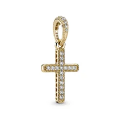 Pandora Sparkling CZ Cross Pendant 14K