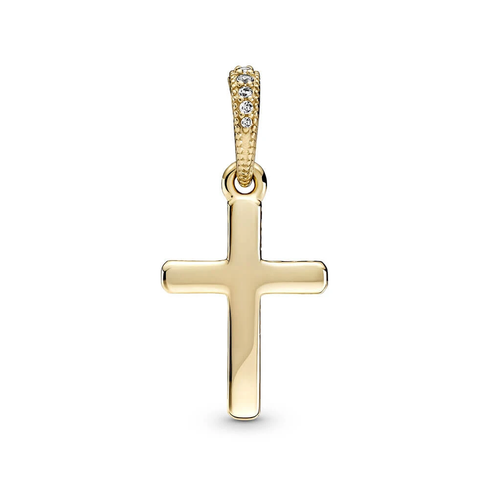 Pandora Sparkling CZ Cross Pendant 14K 4 Pandora Sparkling CZ Cross Pendant 14K - Image 2