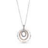 Pandora Two-tone Circles CZ Pendant & Necklace -Cheap Glisterra Store 12091351 01