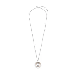 Pandora Two-tone Circles CZ Pendant & Necklace -Cheap Glisterra Store 12091351 03