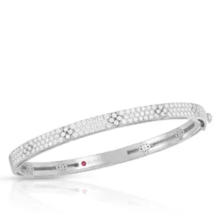 Roberto Coin Love In Verona Pavé All Diamond Bangle 18K