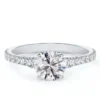 De Beers Forevermark Icon™ Round Diamond Engagement Ring 18K -Cheap Glisterra Store 12107769 01