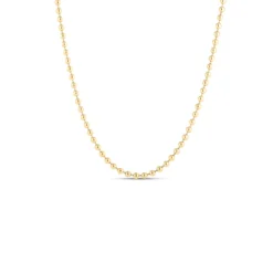 Roberto Coin Classic Bead Chain 18K Yellow Designer Gold, 18"