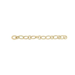 Roberto Coin Oval And Round Designer Gold Link Bracelet 18k Yellow Gold,18.5 Inches