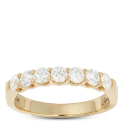 Diamond Anniversary Band,18K Yellow Gold