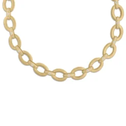 Roberto Coin Women's 18K Yellow Gold Duchessa Diamond Link Collar Necklace, 17"